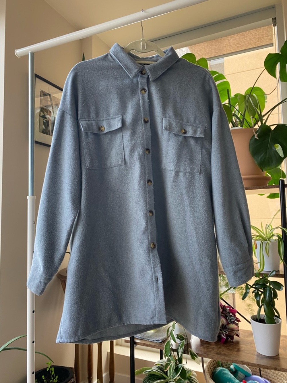 Noisy May Light Button-Up Shacket